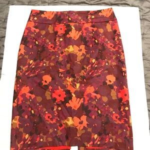 Multi colored pencil skirt