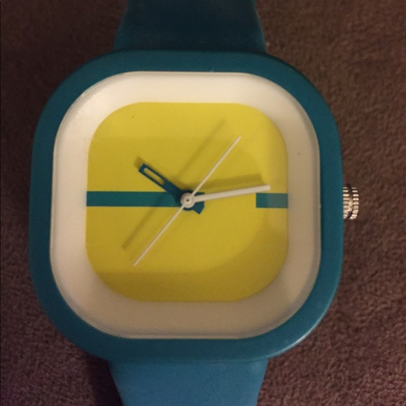 Turquoise & Yellow Watch - Picture 2 of 3
