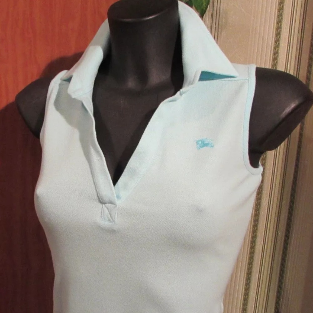 BURBERRY Polo Sleeveless Teal