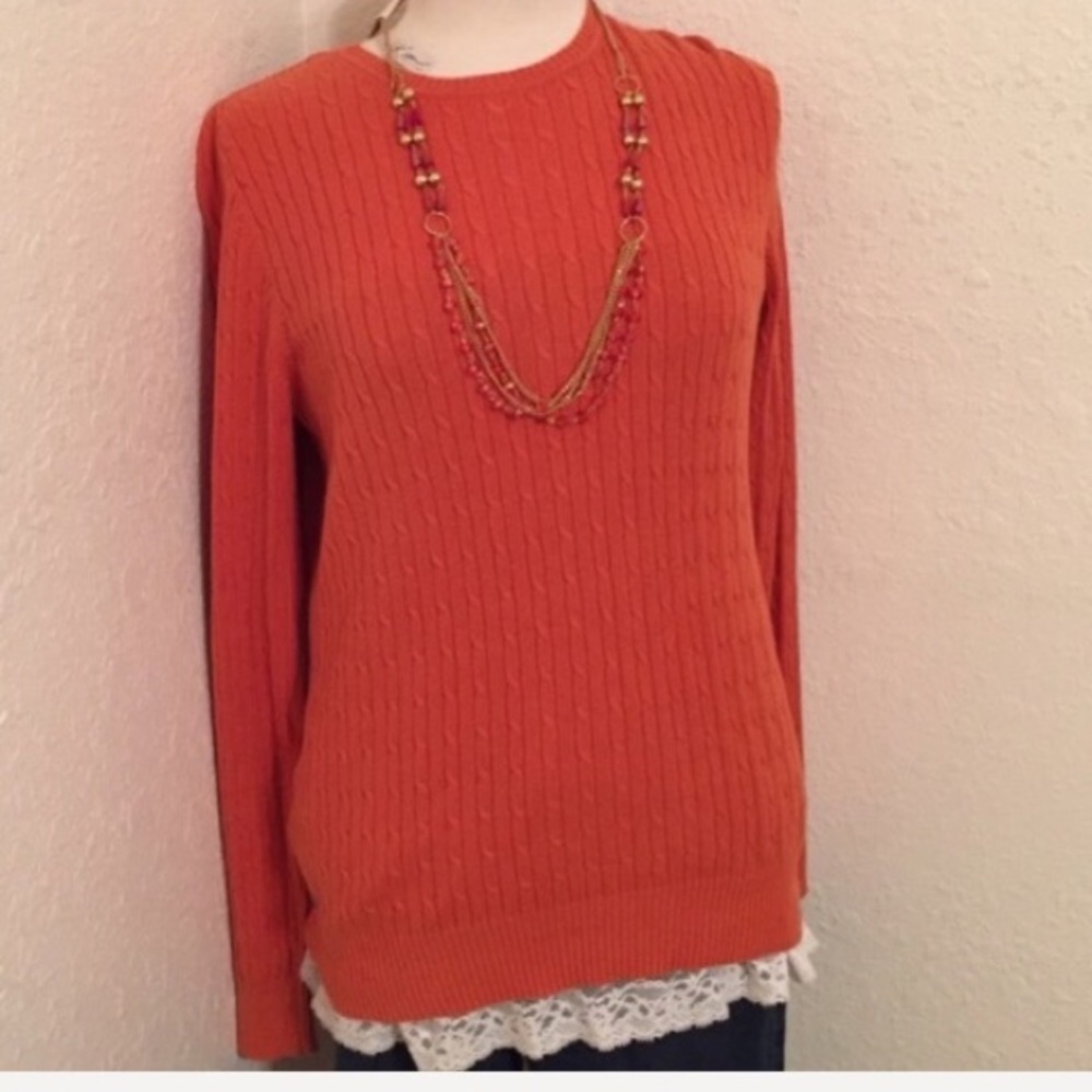 Orange Sweater