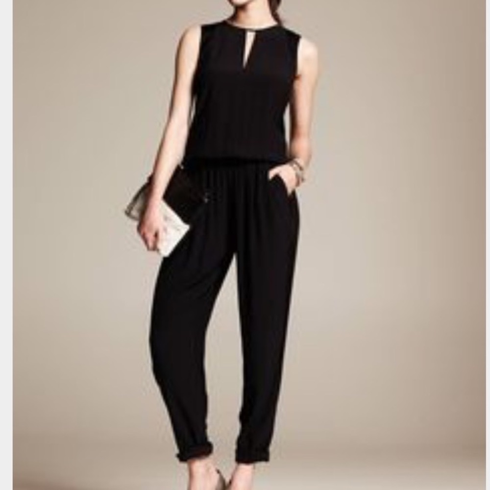 Black Keyhole Jumpsuit