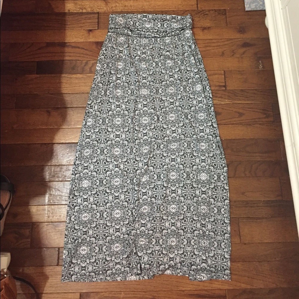 Maxi printed skirt
