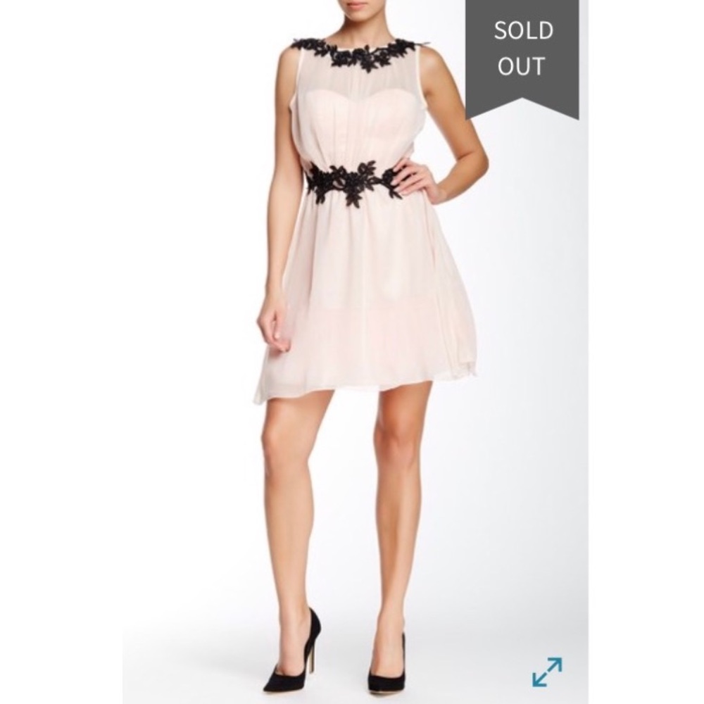 {London Dress Co.}Amanda floral appliqué dress nye