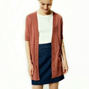 LOFT Short Sleeve Cardigan LOFT Short Sleeve Cardigan