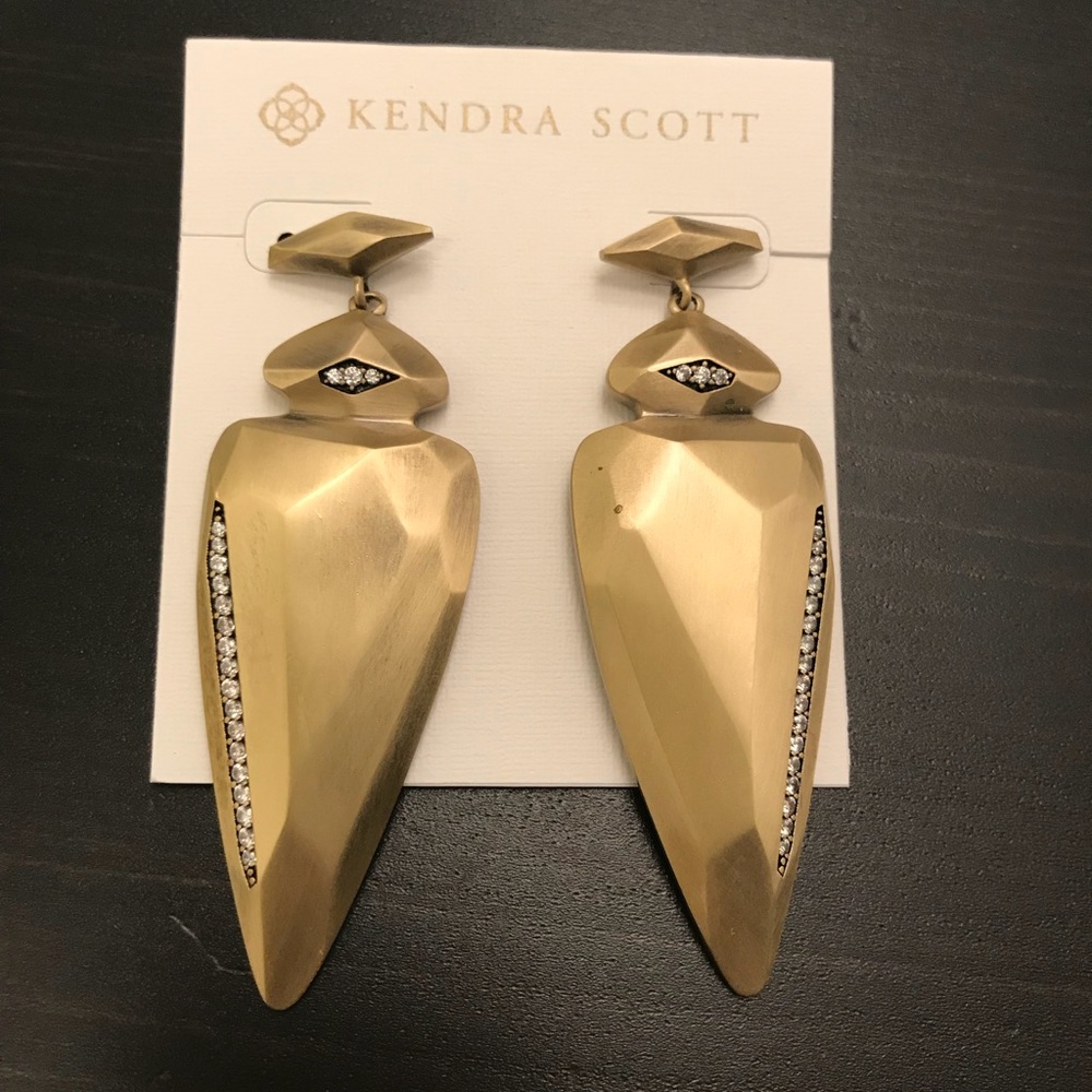 Kendra Scott Stellar Earrings in Antique Brass