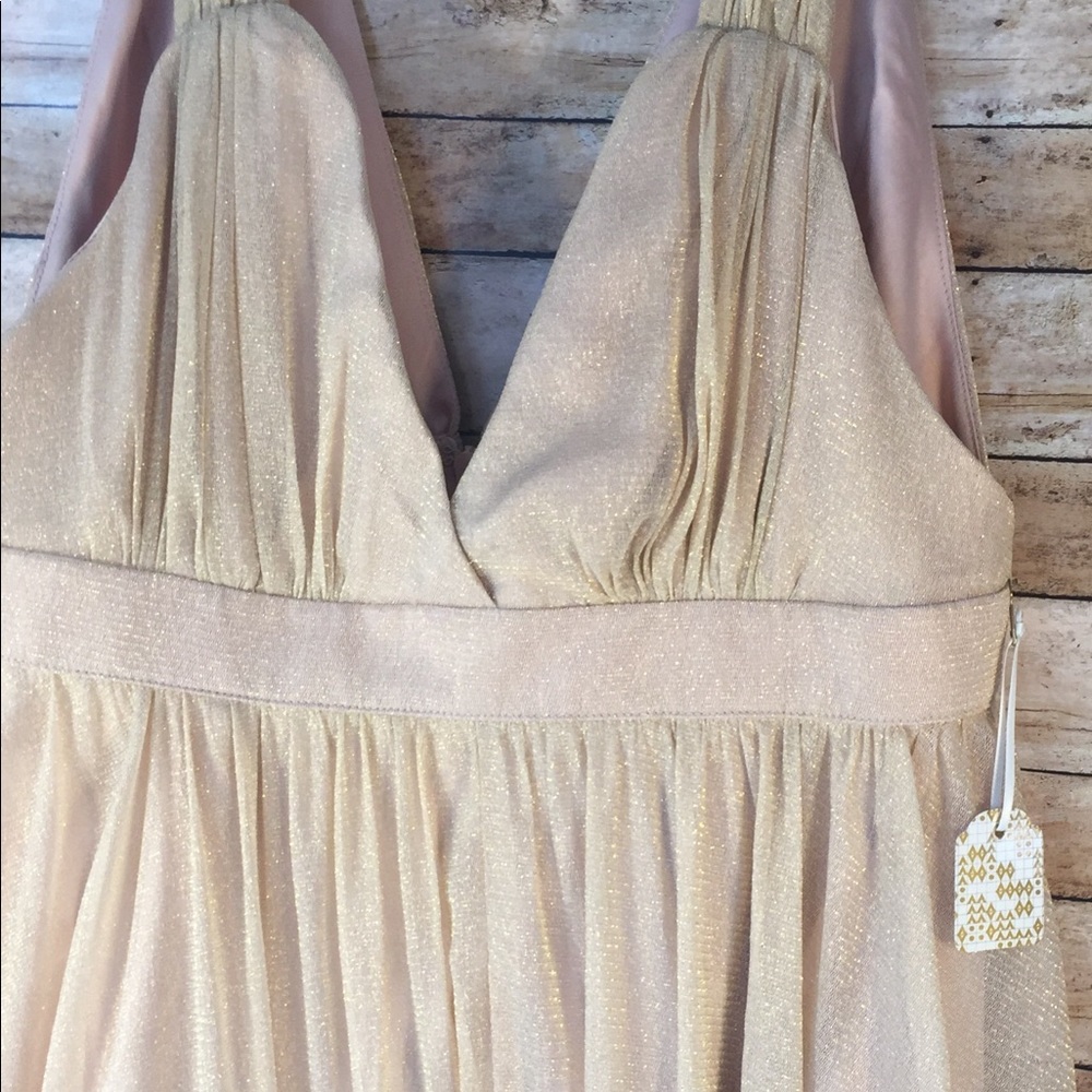 Golden shimmer dress