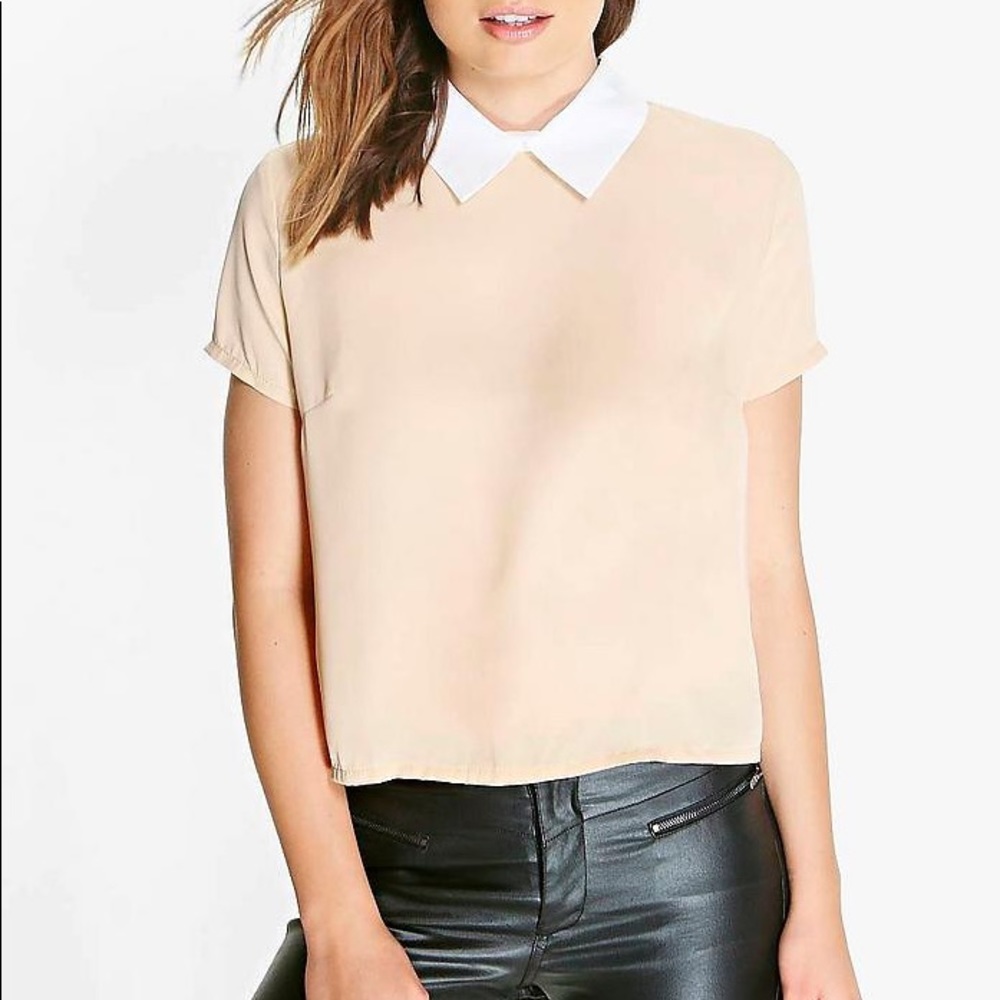 Vintage contrast collared blouse - Wednesday Adams