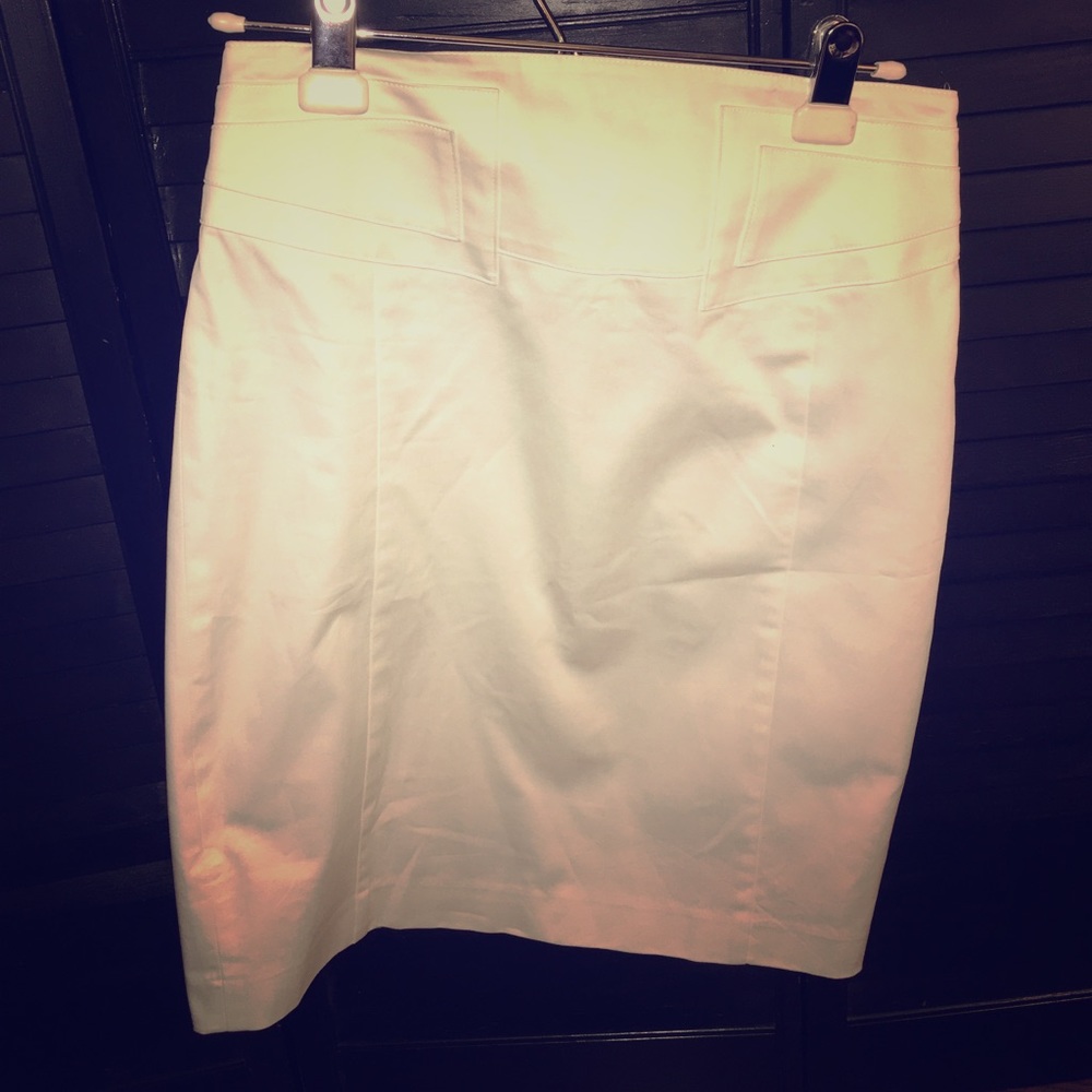 White Express pencil skirt