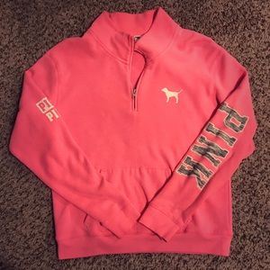 Victoria's Secret PINK 3/4 Zip Pullover