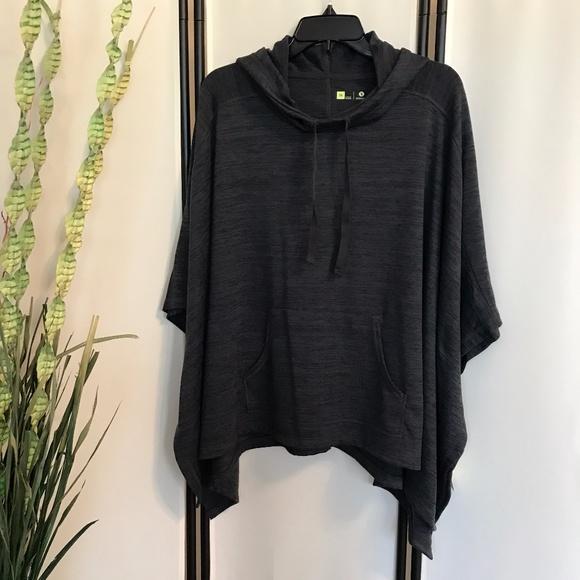 XERSION STUDIO SWEATER JERSEY PONCHO LARGE - Picture 2 of 3