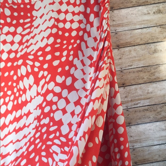 Red and tan dress - Picture 4 of 4