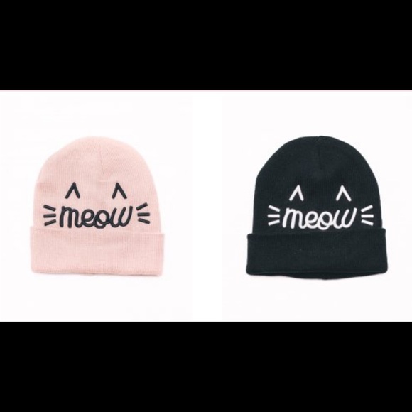Meow cat 3D Beanie / Hat David&Young NEWAuth BLUSH - Picture 2 of 2