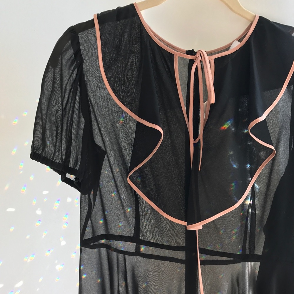 NEW w tags! RED Valentino Polka Dot Mesh Dress