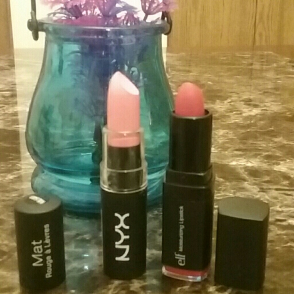 Lipsticks: NYK - hippie chic & elf - velvet rope