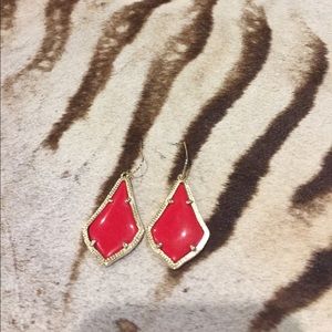 Red kendra scott "Alex earrings." Red kendra scott "Alex earrings."