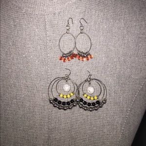 2 pairs dangling earrings! Super cute! Never worn! 2 pairs dangling earrings! Super cute! Never worn!