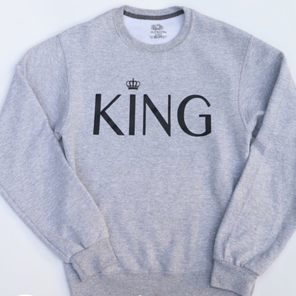 KING Grey Cotton Sweatshirt