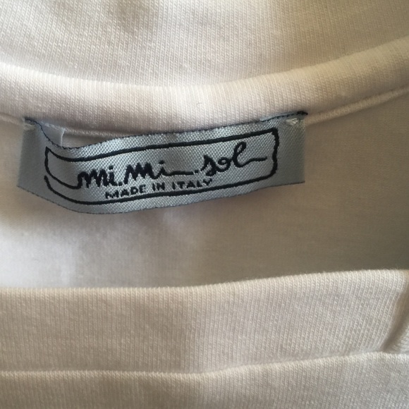 Mi mi sol top with sequin flower appliqués. - Picture 5 of 7