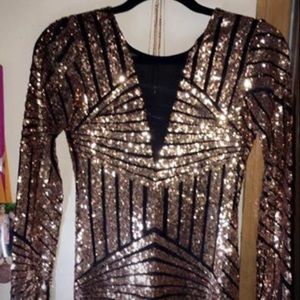 Sequin mini dress