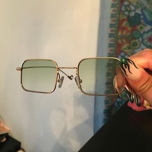Green sunglasses Green sunglasses