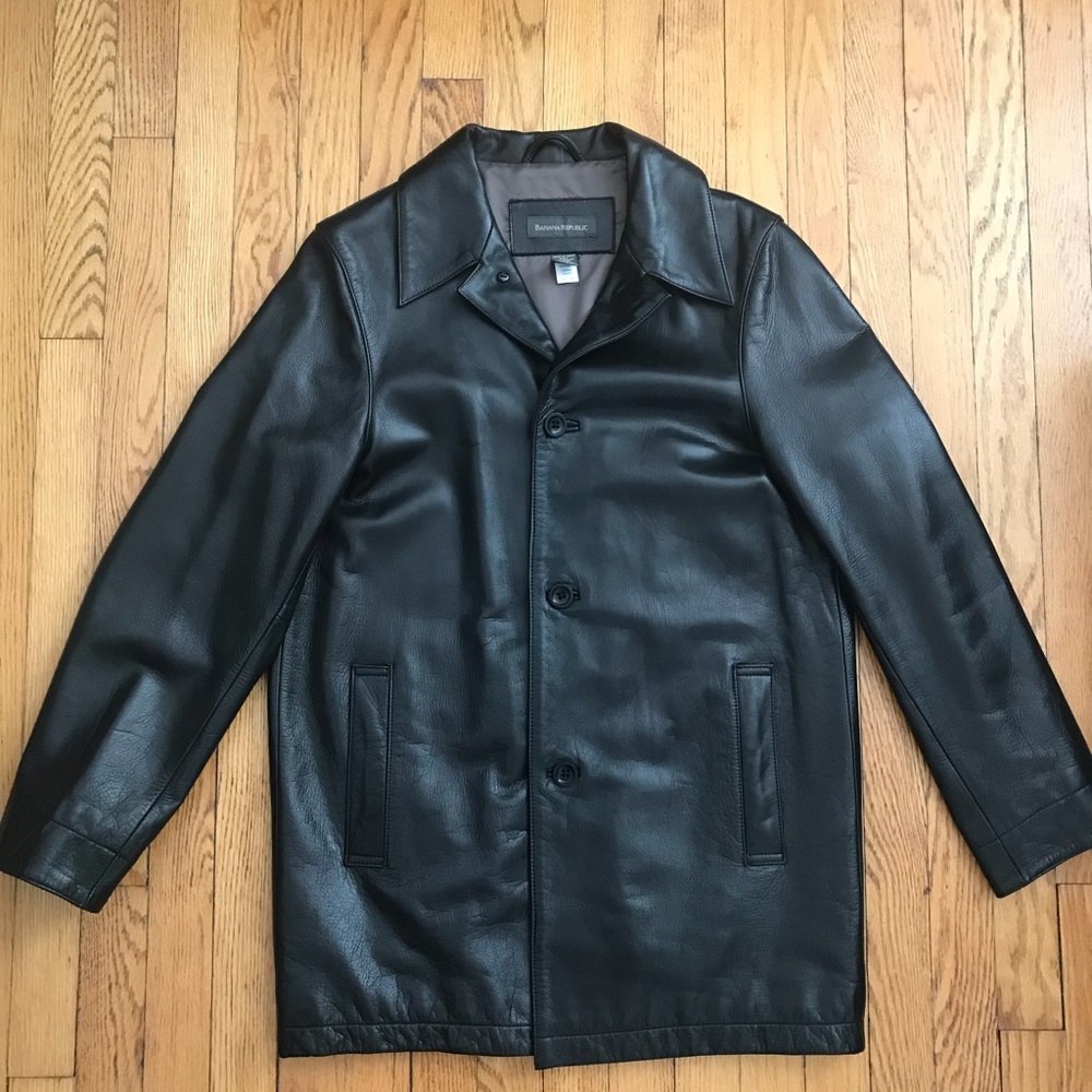 Banana Republic leather jacket.