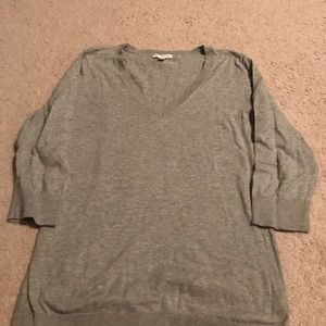 Heather Grey 3/4 Sweater