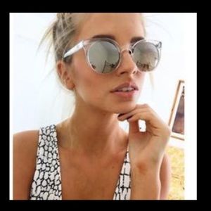 Quay Sunglasses - Kosha Round - clear frames Quay Sunglasses - Kosha Round - clear frames