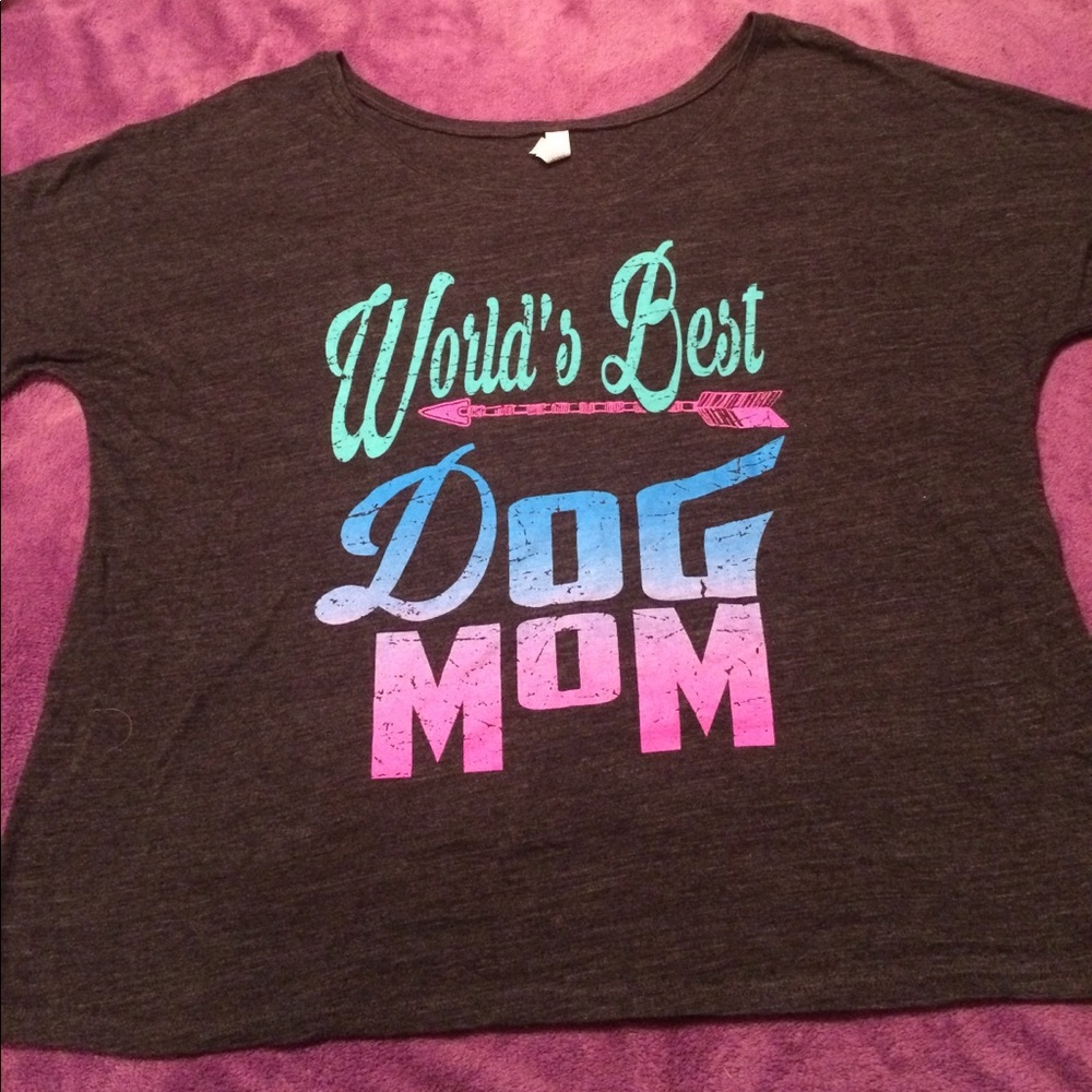 Crazy Train Best Dog Mom Tee Shirt large