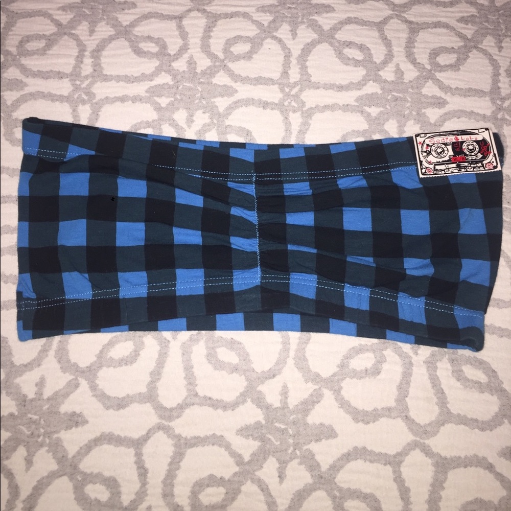 Sadie & Lulu Buffalo Check Plaid Bandeau ✨New✨