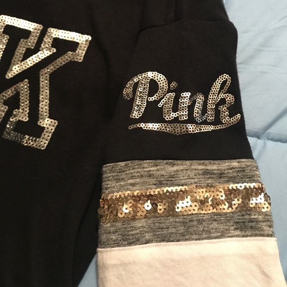 Victoria’s Secret PINK Bling Varsity Crew - Picture 2 of 4
