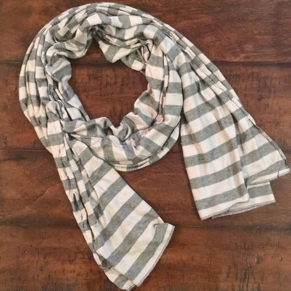 Express Striped Grey Scarf