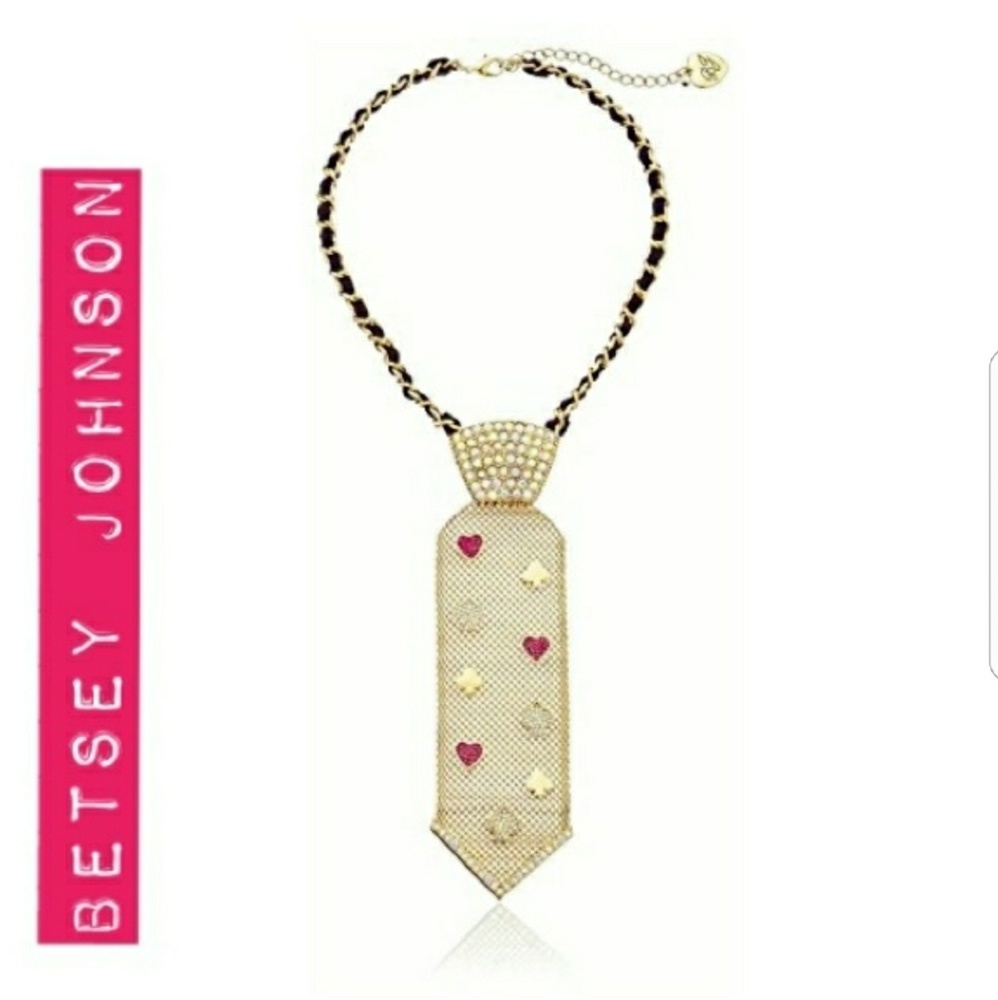 Betsey Johnson Tie Necklace