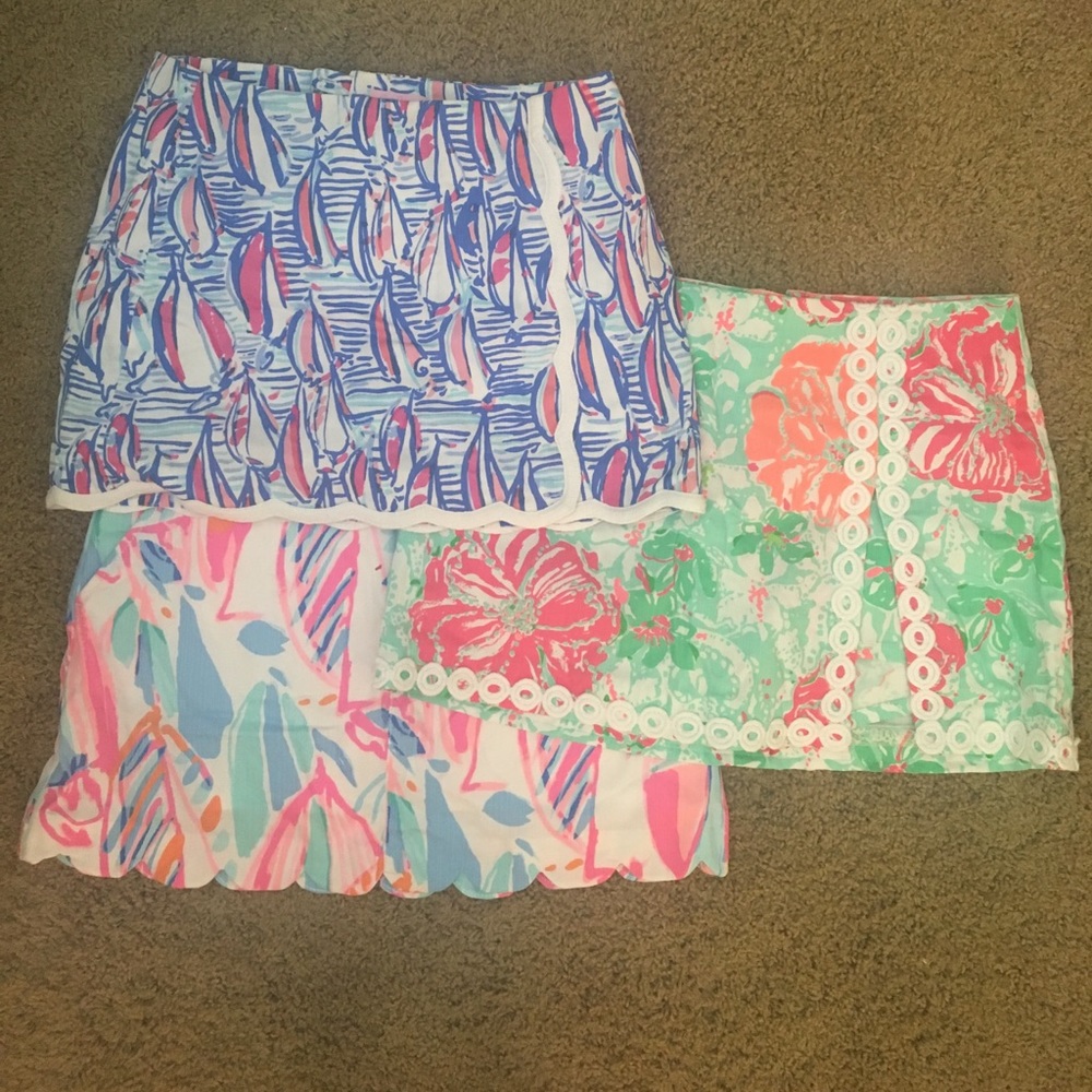 Size 6 Lilly Pulitzer Skirt Bundle