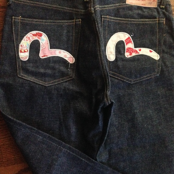 EVISU Custom Made Womens Jean (SZ 32) Made Italy - Picture 6 of 8