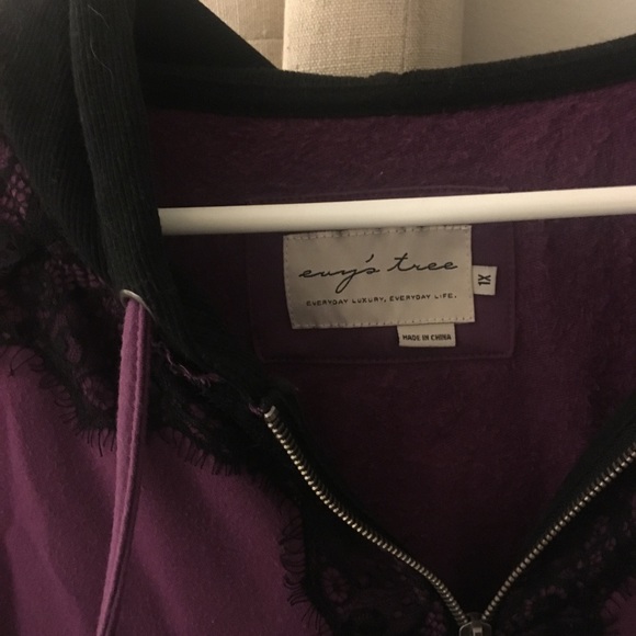 Evy's Tree zip-up hoodie in excellent condition 1X - Picture 1 of 2
