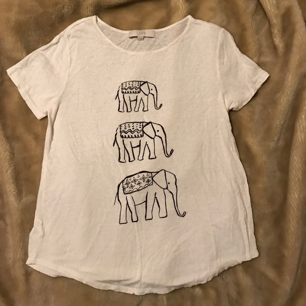 LOFT women's elephant t-shirt