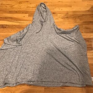 Gap fit hooded poncho with arms slots
