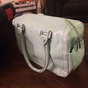 Light blue leather purse