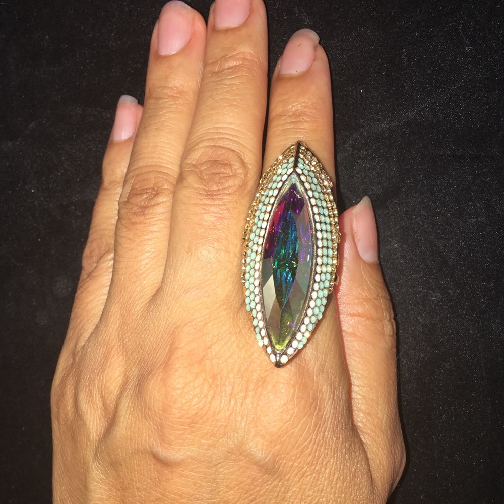 Crystal Elongated Ring