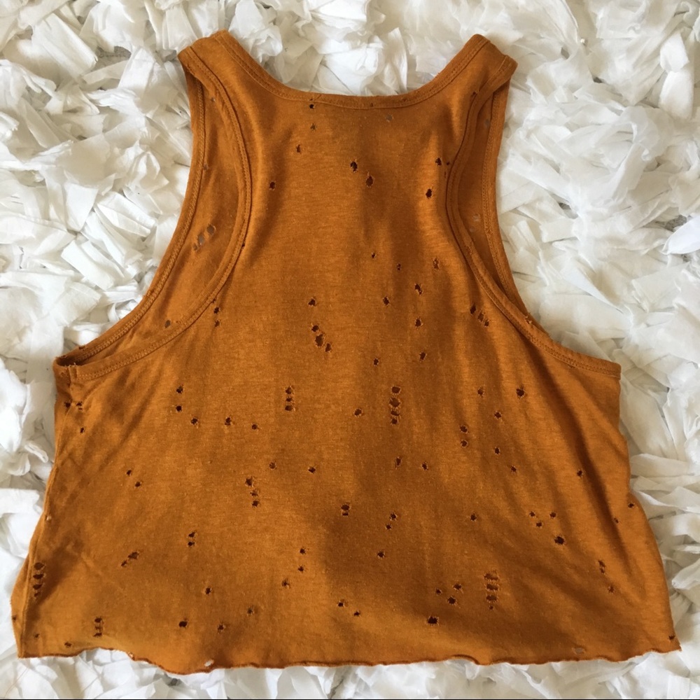 Distressed Racer Back Tank - Picture 2 of 3