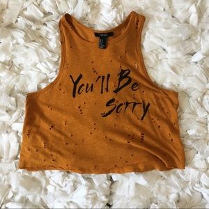 Distressed Racer Back Tank