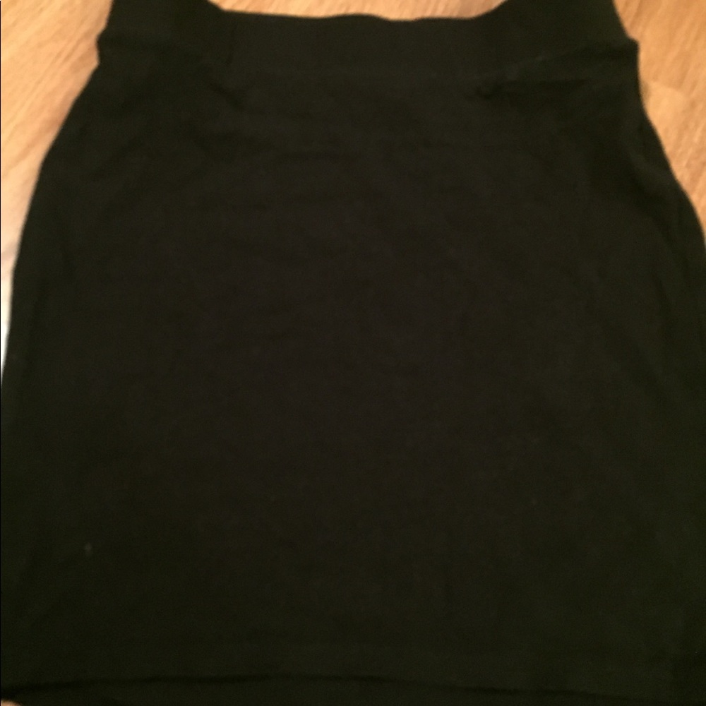 Black mini skirt