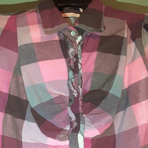 Fire Los Angeles plaid dress size large - Picture 2 of 4