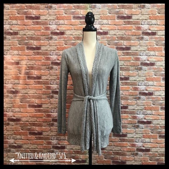 knitted and knotted cosette cardigan