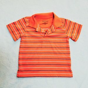 Bright orange polo