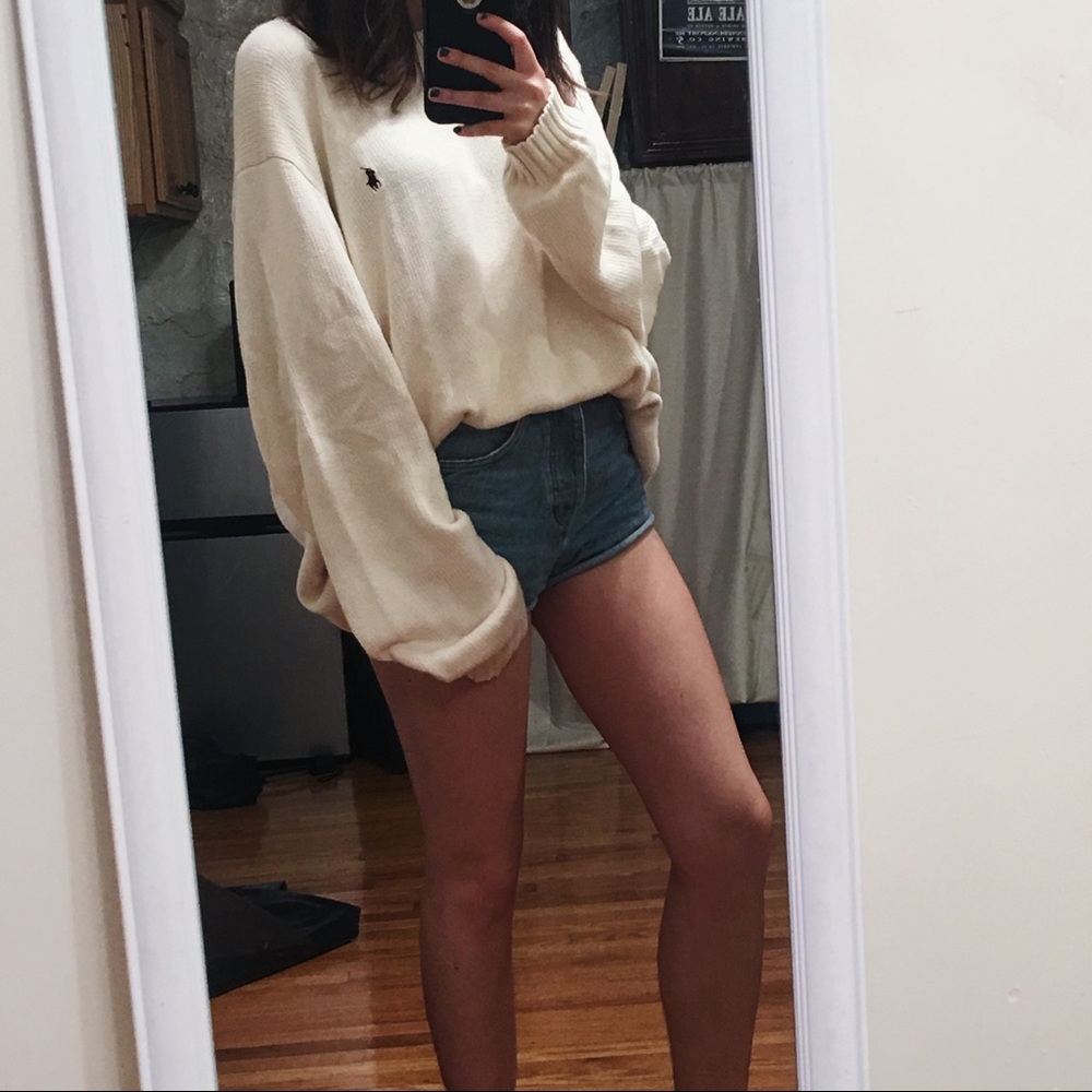 Vintage Oversized Polo Knit