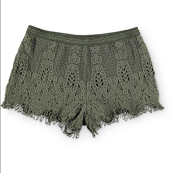 Pants - Love Fire Crocheted Shorts Small
