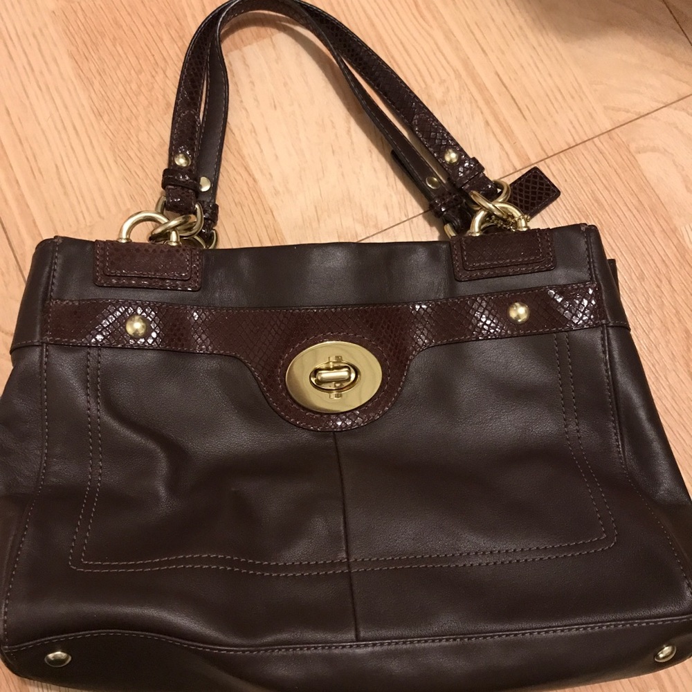 COACH Chocolate Brown Hobo