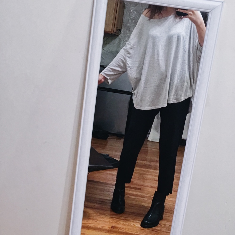 Flowy Drop Sleeve Batwing Top