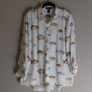Nautical fish blouse